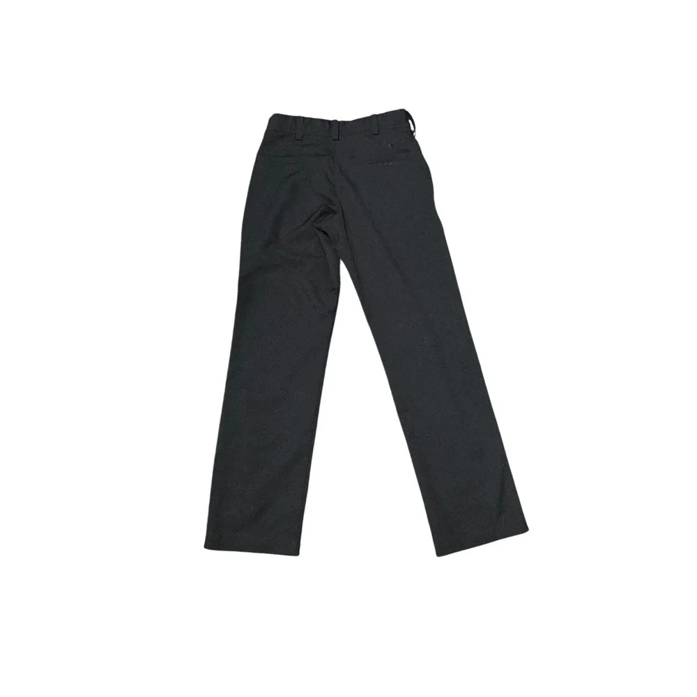 Nike Golf Dri-FIT Pants Boys Youth Size Small Black Flat Front Athletic
